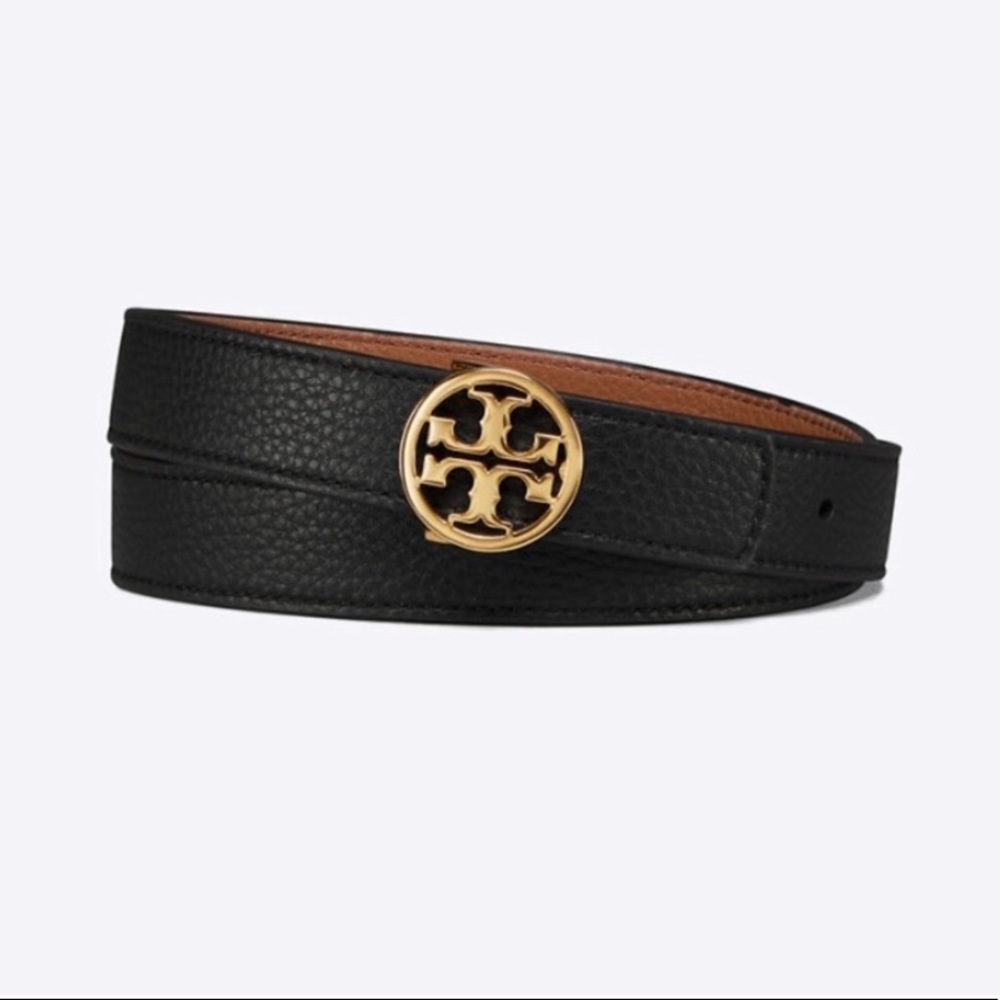 Tory Burch Black/Brown Reversible Belt